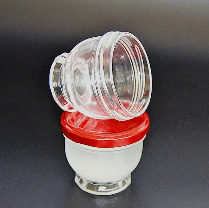 50 ml 75 ml 100 ml food storage honey bee sauce cubilose swiftlet bird nest soup storage glass bottle with red metal seal cap