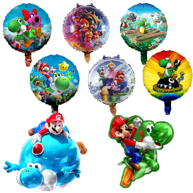 Customized New Super Mario Peach Princess Foil Balloon Latest Helium Style Super Hero Party Decoration Supplies Baby Shower Toys