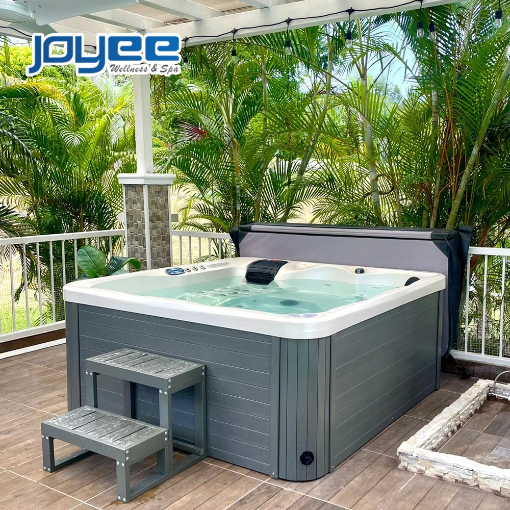 JOYEE 6 person family cheap prices acrylic hot spring tub US balboa system hydro bath spa bathtub tub massage outdoor whirlpool