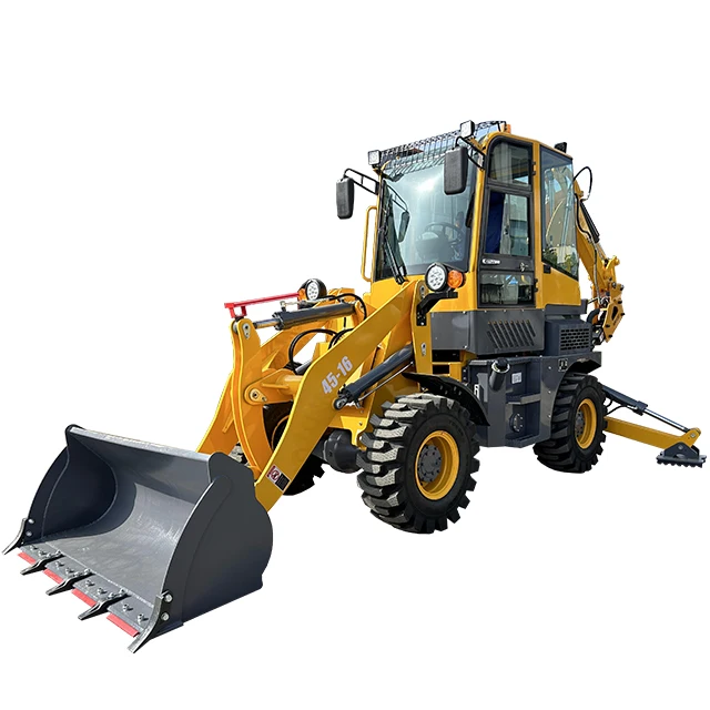 MR45-16 CE backhoe loader four-wheel-drive automatic hydraulic small wheel excavator loader
