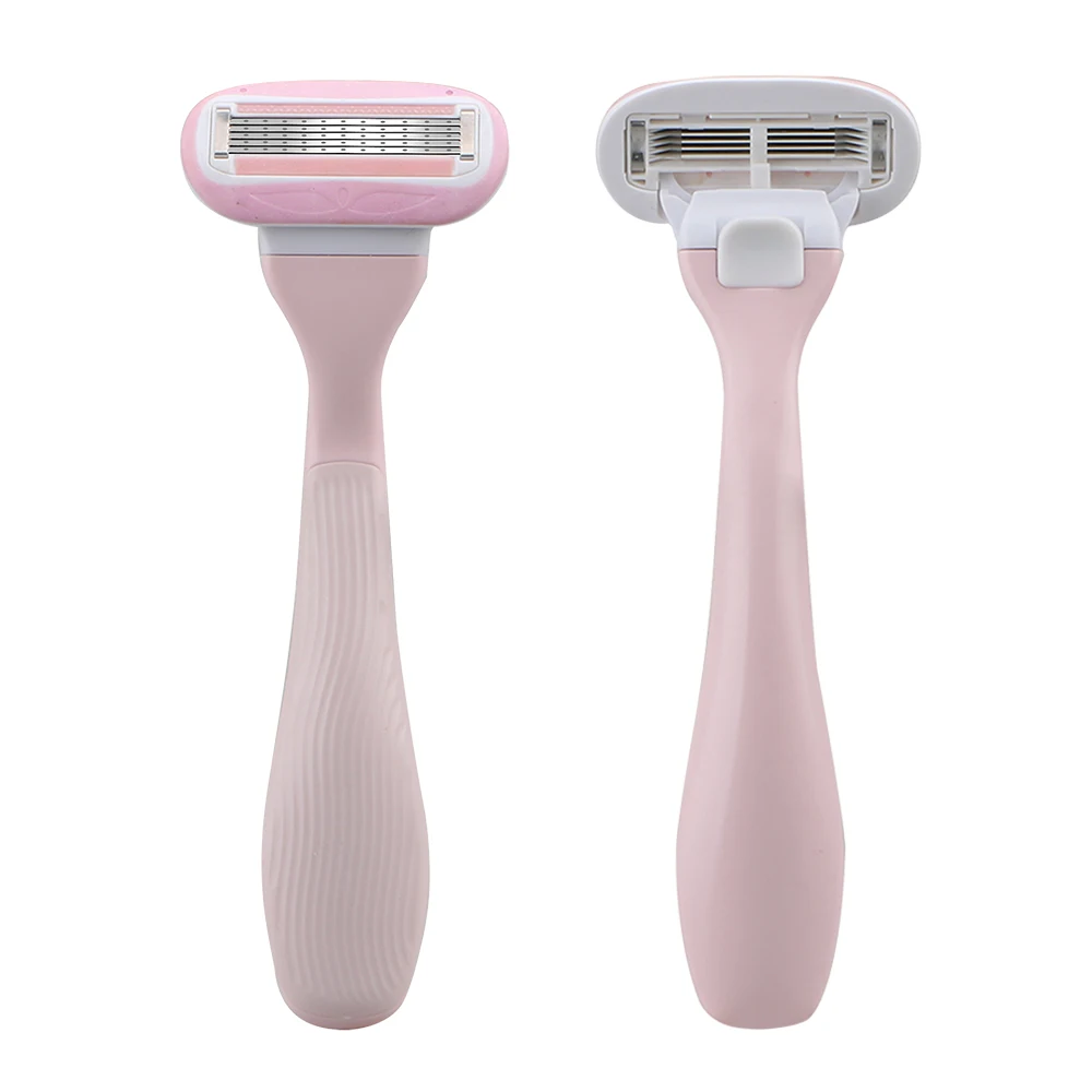 Women Dermaplaning Makeup Shaving Razor 5 Blade With 1 Cartridge Metal Handle System Razor