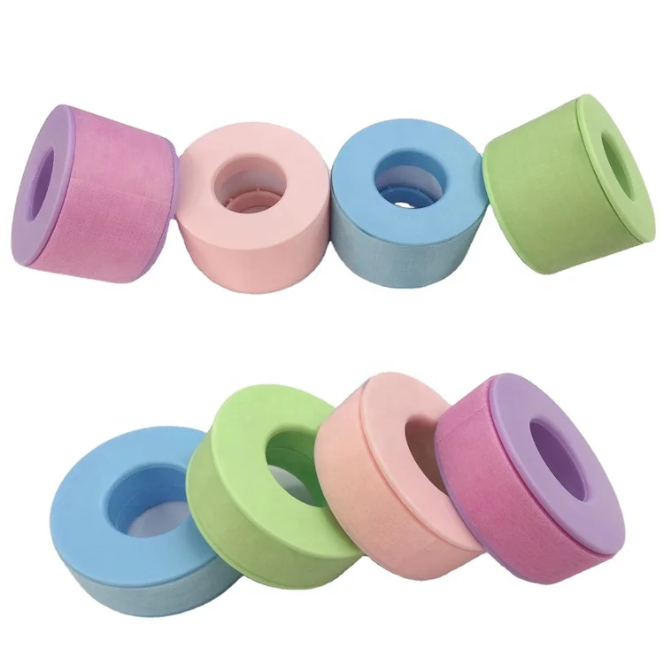 Silicone Gel Material skin tape hot sale sensitive blue pink lash tape