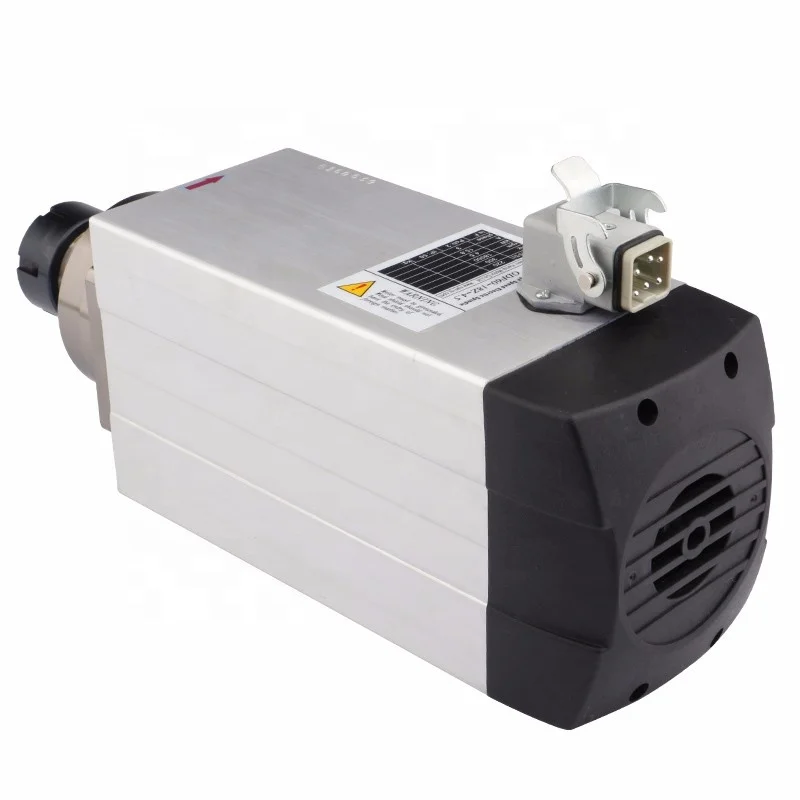 
HQD 4.5kw 220v 380v air cooling spindle motor for cnc wood machinery engraving milling cut hanqi mini spindle 