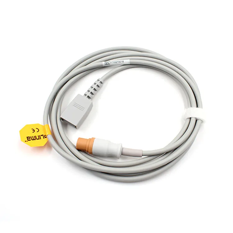Compatible with Siemens Draeger IBP Cable, round 7pin  adapter cable to Uta Din 2.0 4pin transducer IBP cable