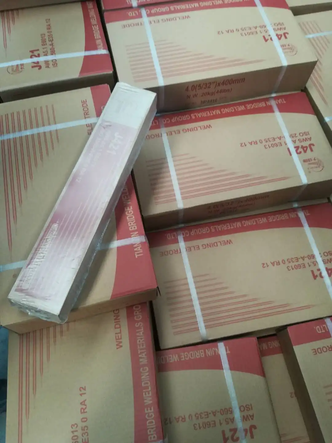 Tianjin Bridge welding rods AWSE6013/J421 welding electrode factory direct supply