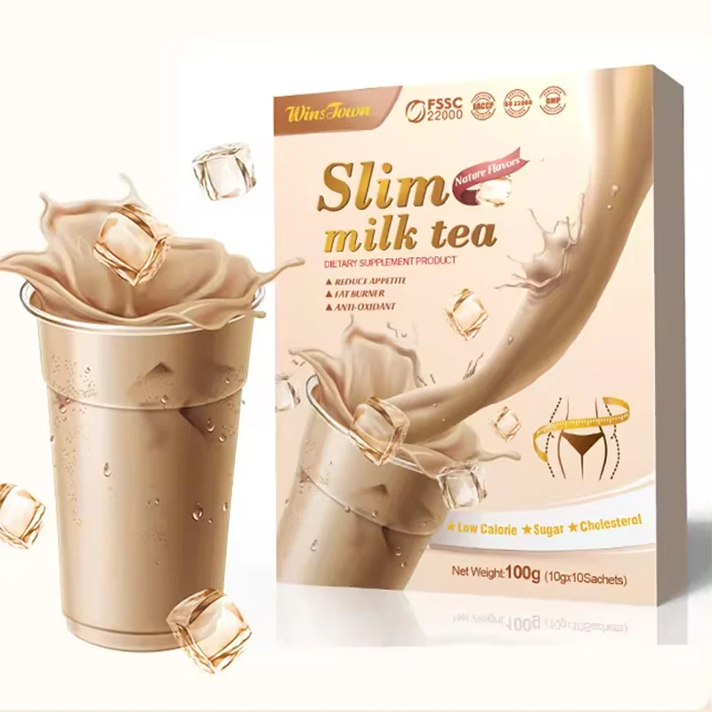 Private Label Organic Nature Flavor Slim Milk Tea Weight Loss Fat Burner Detox Tea Herb Slimming Milk Tea Bags