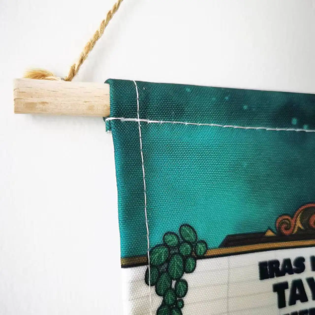 Custom Enamel pin wall display pennant banner, kids room Canvas Wall Banner decor print logo,pin board wall for Collection