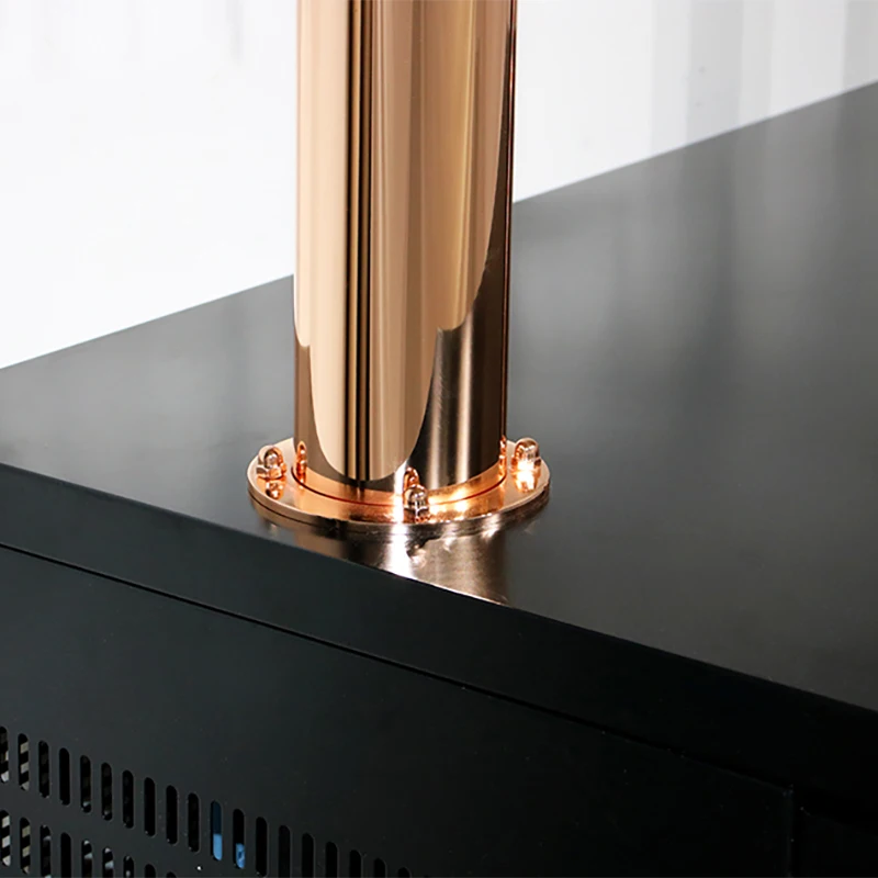 U Tower Stainless Steel 4 Tap Tower 102mm Beer Dispensing Equipment Draft Beer Tower (Gold)
