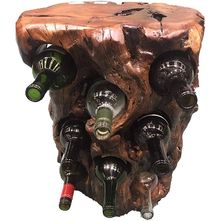Unique Natural Wooden Wine Bottle Holder Wine Rack