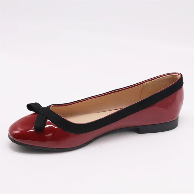 Wholesale Luxury PU Chic Ladies Flat Shoes Pointed Toe Soft Ballet Flats Party Women Shallow Loafers