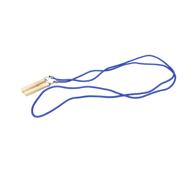 training fitness accessory skipping rope with solid wooden handle