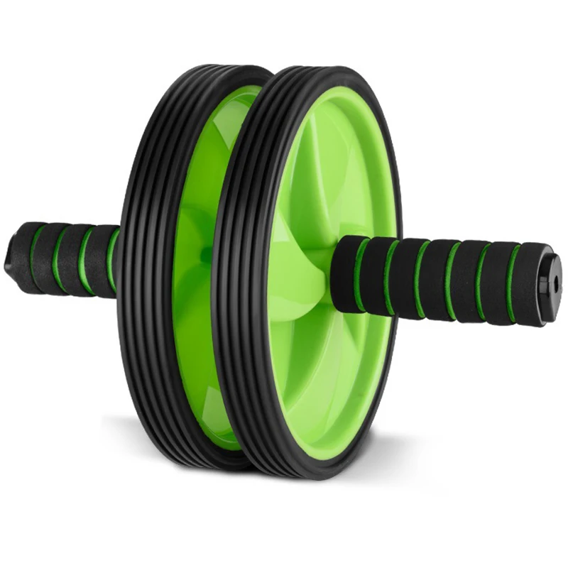 Ролик для упражнений AB с двойным прессом, тренировочное домашнее оборудование для фитнеса С нескользящими захватами для сердечной силы