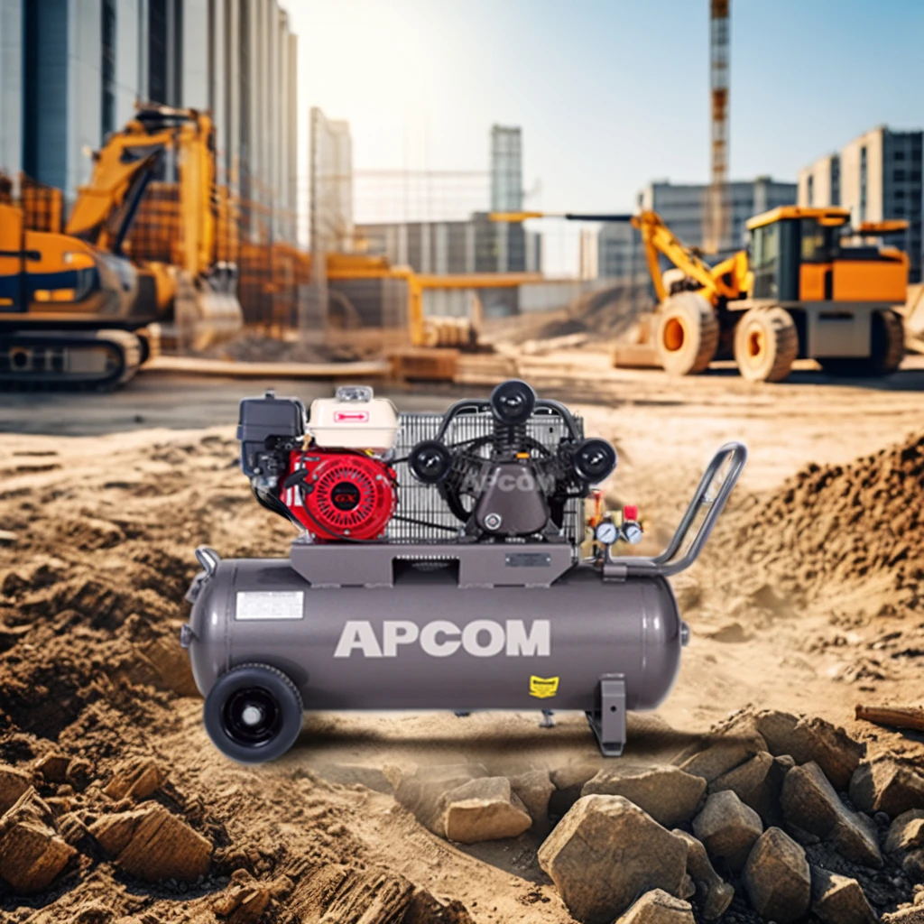 APCOM Engine 50L 100L 150L 50 80 100 300 litre petrol gasoline air compressor 4hp 5.5hp 6.5hp 7.5hp 13hp 15hp air compressors