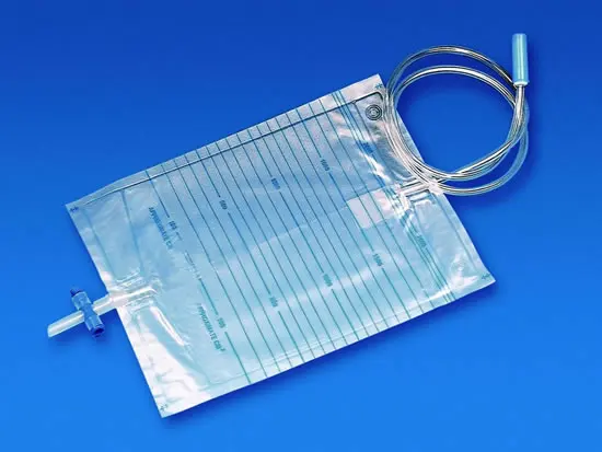 manufacturer Cheap good quality Medical disposable drainage pack with double-parts drip chamber silicone outlet 2000ml