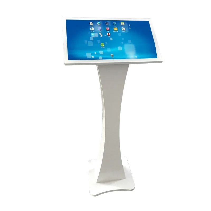All in One 21.5 Inch 10 Points Touch Screen Info Floor Stand