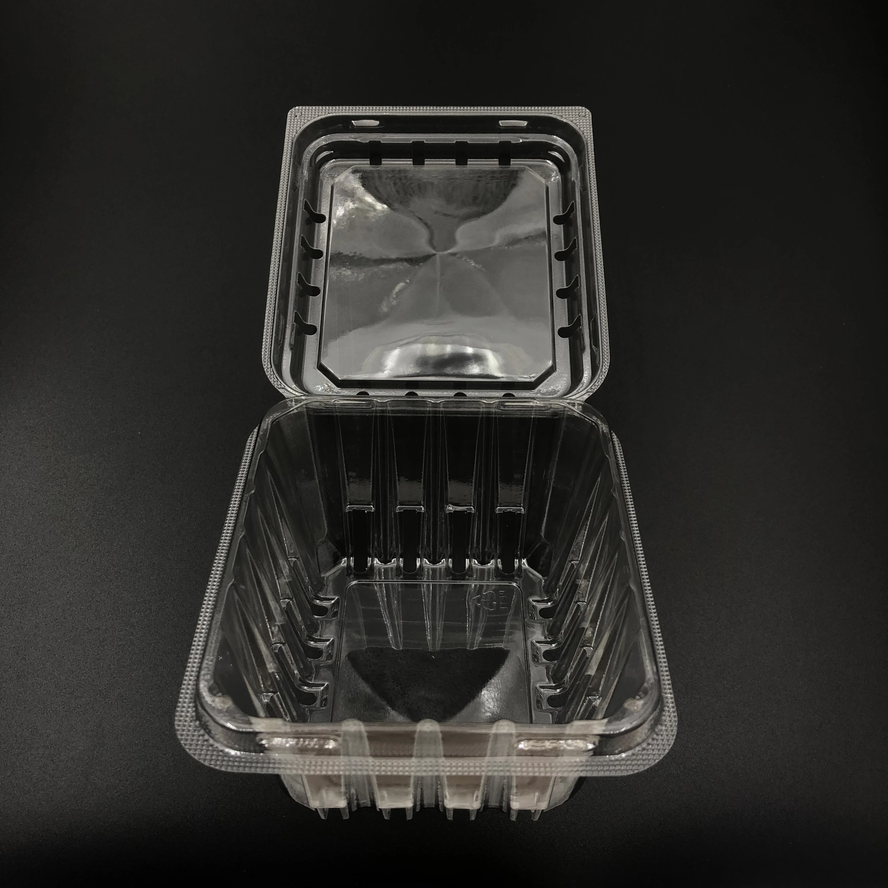 1 PINT cherry tomato packaging tray plastic recyclable Hot Sale Container 1 Pint clamshell clamshell container