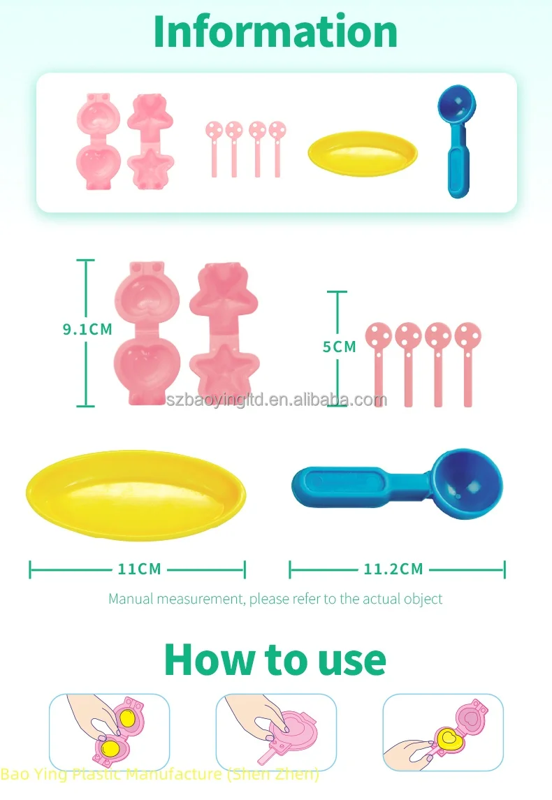 DlY Banana Boat Ice Cream Plasticine Light Clay Set Kids Play Dough Toy with Production Molds Tools