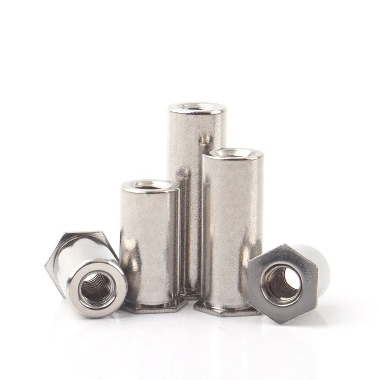 416Stainless steel through-hole pressure riveting stud Hexagonal stud pressure rivet fastener  SO4-M4-22 for panel
