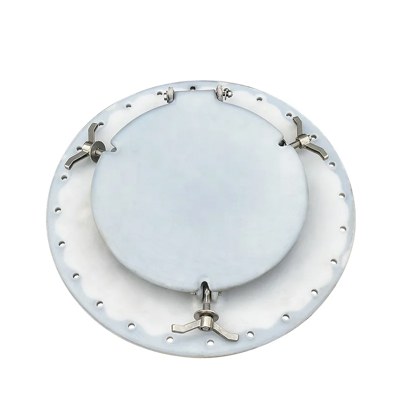 Manufacture sale 20 inch Steel Lined Plastic Manhole Cover for Chemical Tank Truck