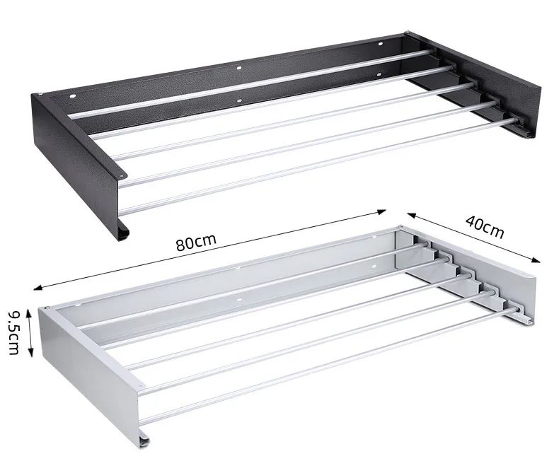 Upgraded Durable Iron Space Saving Rack Foldable Wall Mounted Clothes Drying Rack