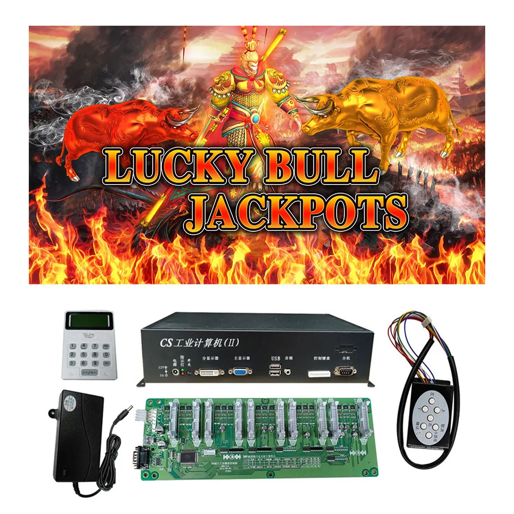 USA Popular 4/6/8/10 Players Lucky Bull Fish Hunter Game Machine Host Accessories