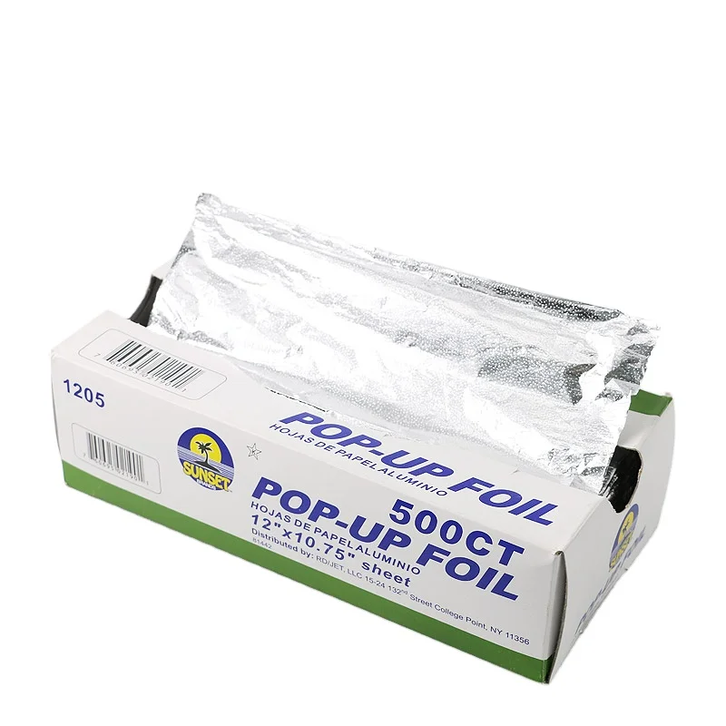 silver foil paper aluminum foil paper packaging silver foil  roll sheets 500CT