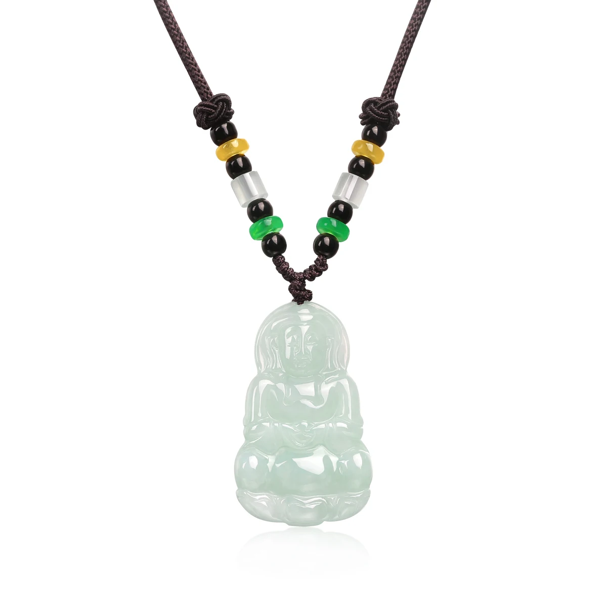 HMOIS wholesale Engraved Jade Pendant Buddha religious charm eastern culture unisex Jade Pendant Buddha