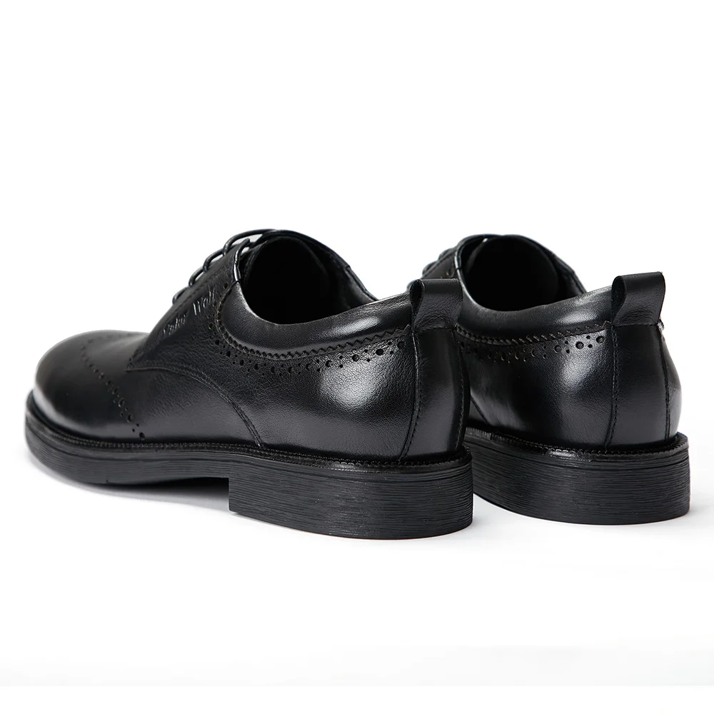 
Fancy Europe Pantalon Homme Wedding Oxford Dress Shoes Men Pure Genuine Leather Black 