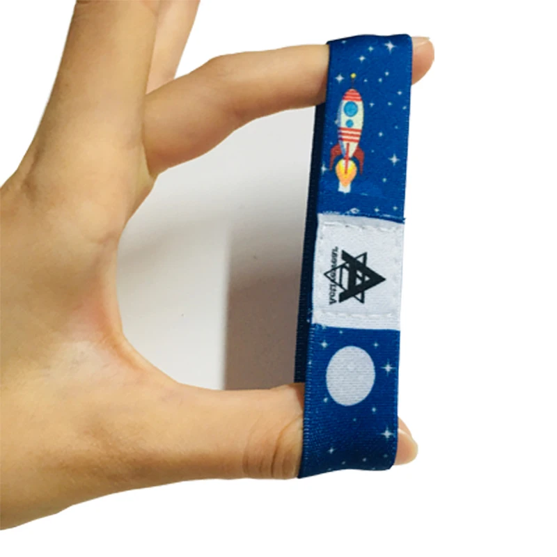 Custom Sublimation Printed Design Your Own Elastic Wrist Band Bracelet  Polyester Material Elastic Wristband For Events