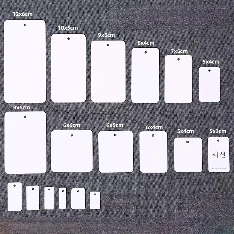 Fashion Logo Printing Garment Hang Tag Black Foil Bags Paper Tags With Eyelet