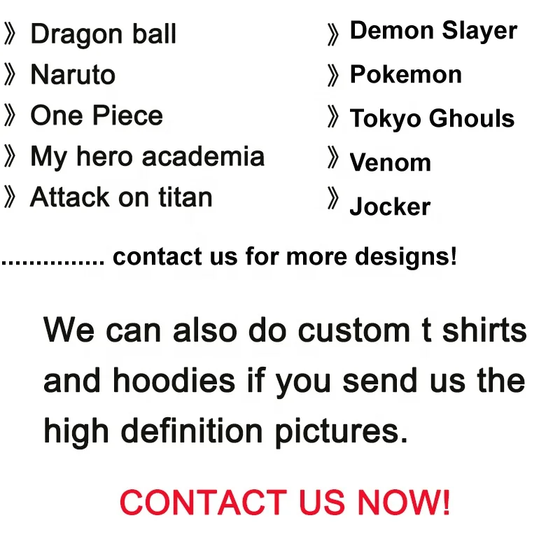 Custom All Over Printing Graphic Clothes Anime Cartoon Character 3d Hoody Sweatshirt