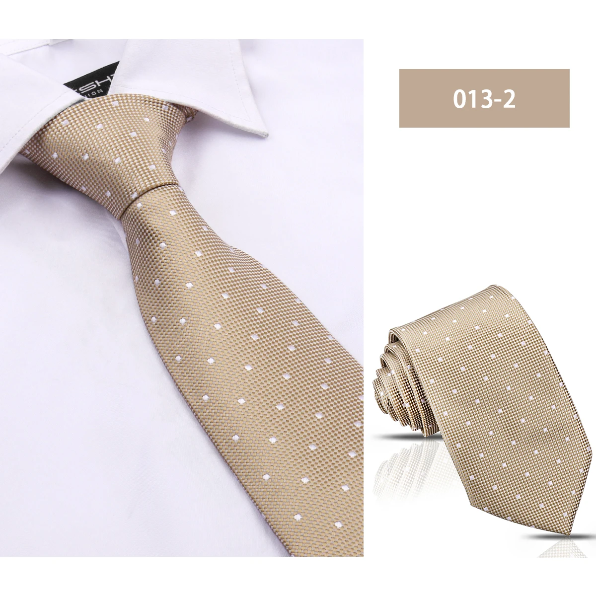 Classic Polk Dot Silk Tie 8cm Width Business Neck Ties For Men Custom Personalized Necktie