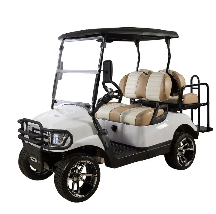 48V4KW Electric utility vehicle street legal golf electric cart with cargo bed, CE approved