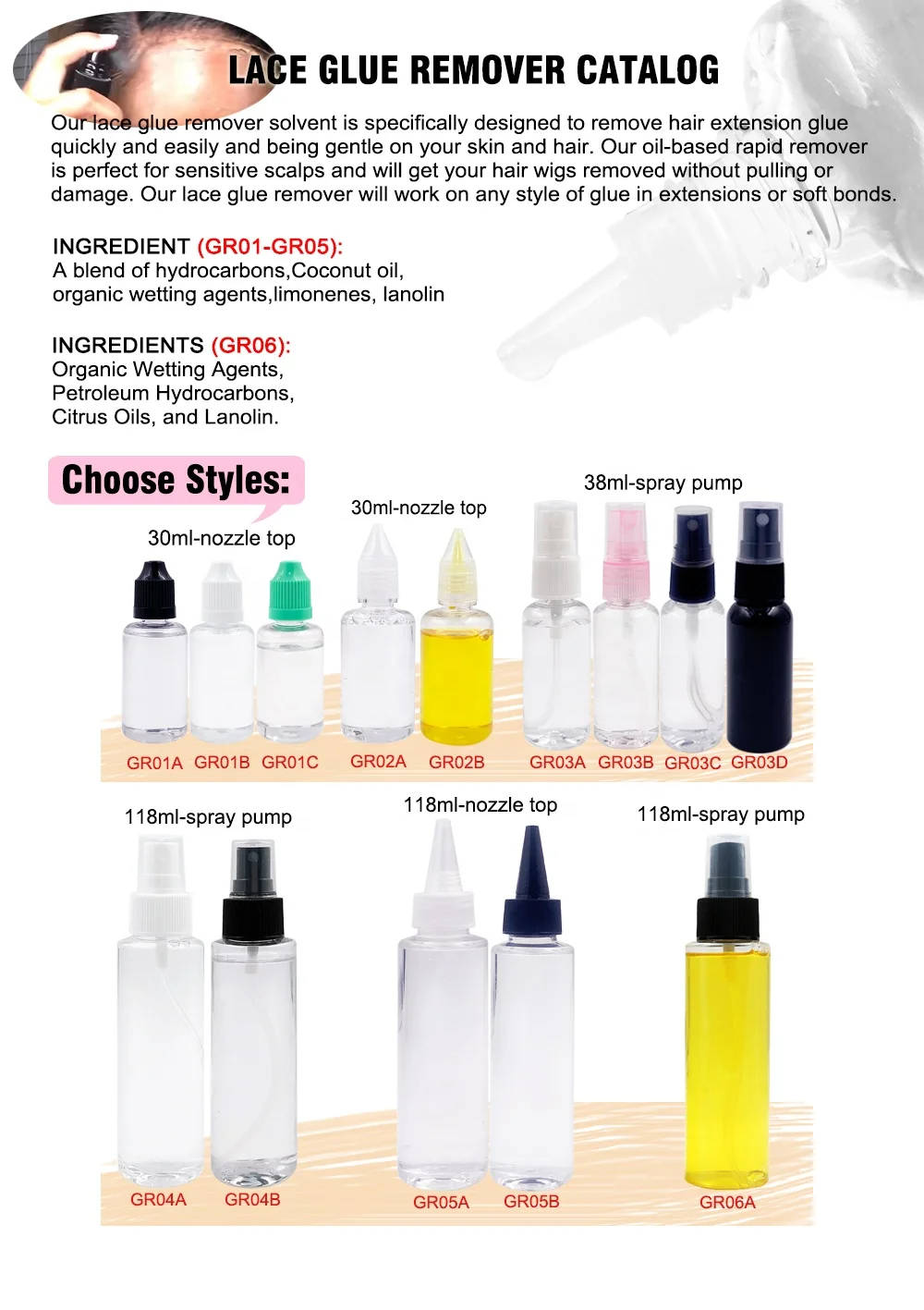 Private label Strong Hold Quick Drying Invisible finishing holding spray Melt Band Melting Spray Glue Remover Wig Lace Glue