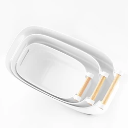 Wholesale Set of 3 Plastic Storage Baskets Boxes Lightweight And Easy To Store storage baskets boxes