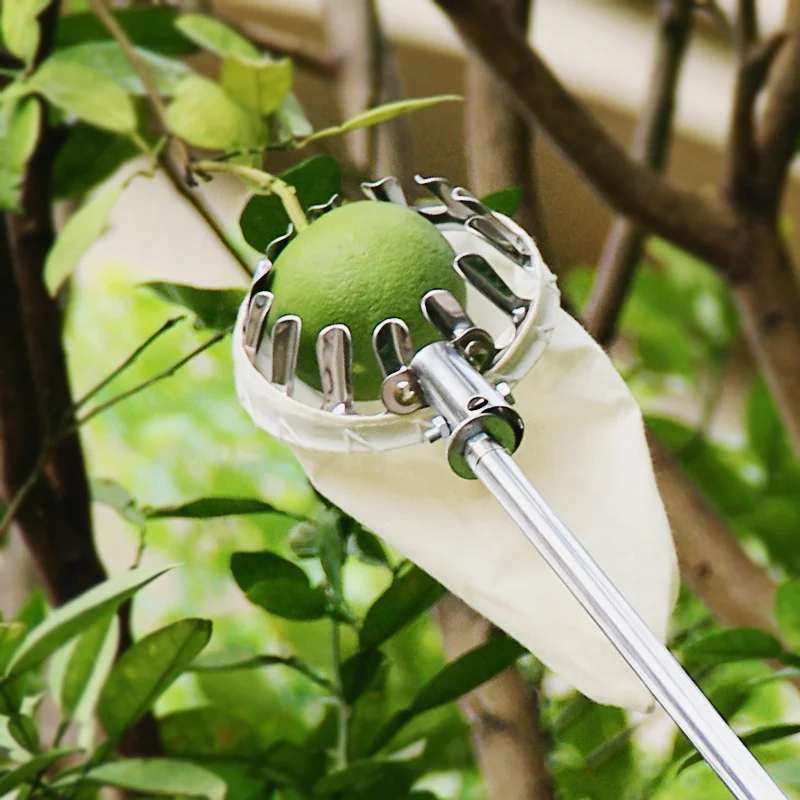 Fruit Catcher With Bag Mango Telescopic Fruit Picker Fruit Picking Tools