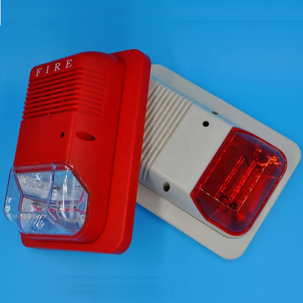 Separate Power Fire Alarm Siren Horn With Strobe Light