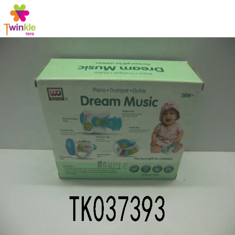 Child toy musical instrument electric guitar toy with music