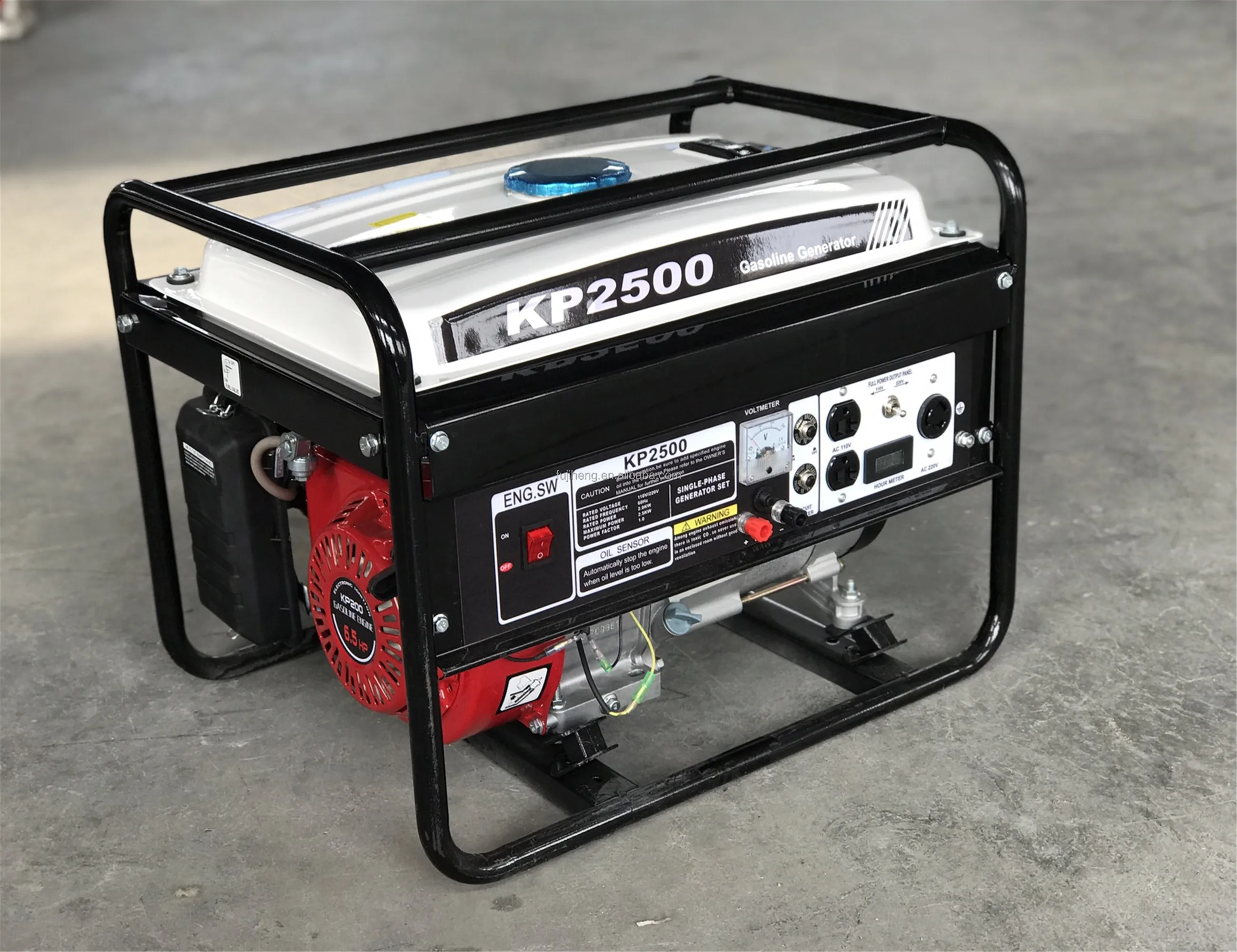 Air Cooled 6.5Hp Portable Power Electric Gasoline Generator 2500