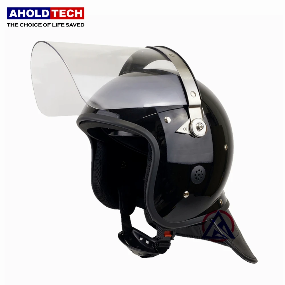 Aholdtech L01-1 Police Anti Riot Helmet With Flat Visor Full Face ABS+PC