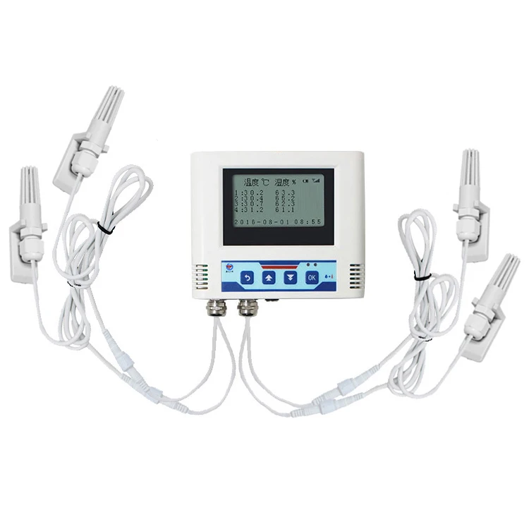Best Battery Inside Temperature Humidity Data Logger Wifi Temperature Sensor Alarm