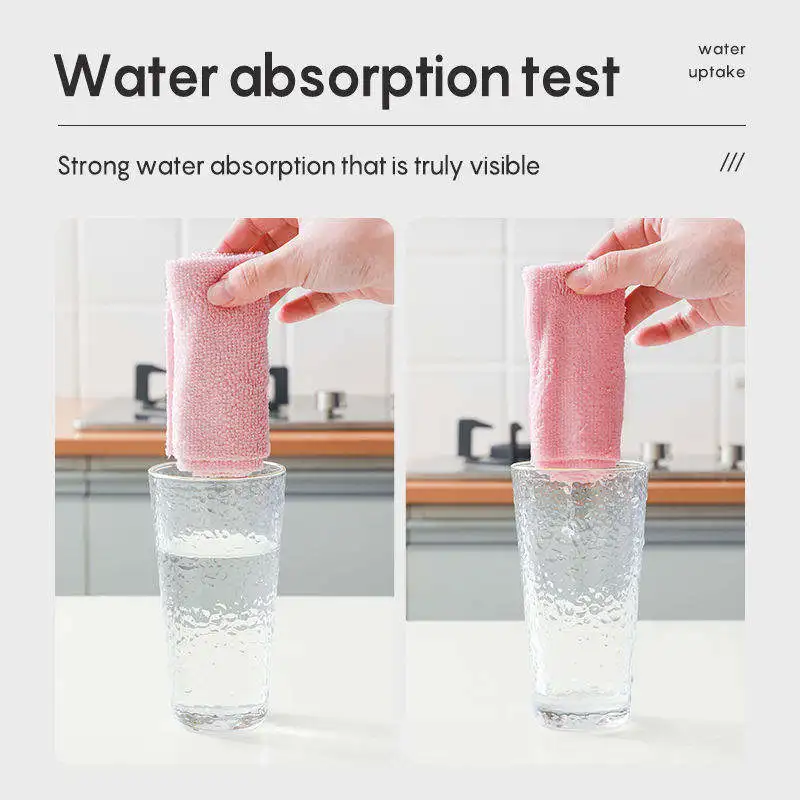 Customized Tear Away Cleaning Cloths Microfiber Cleaning Cloth Roll Disposable Kitchen Reusable Towel Rolls