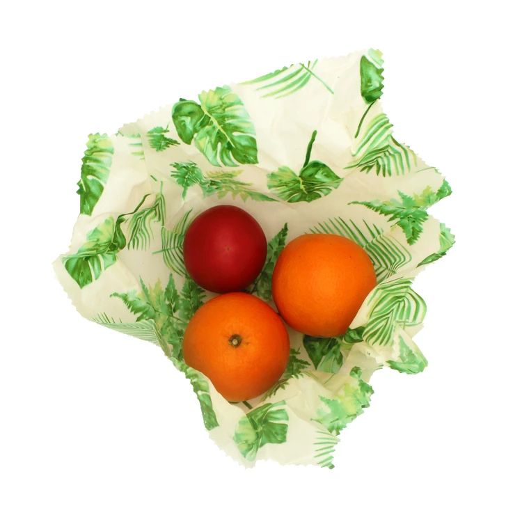 Sustainable Organic Cotton Reusable Beeswax Food Storage Wrap for Home Use