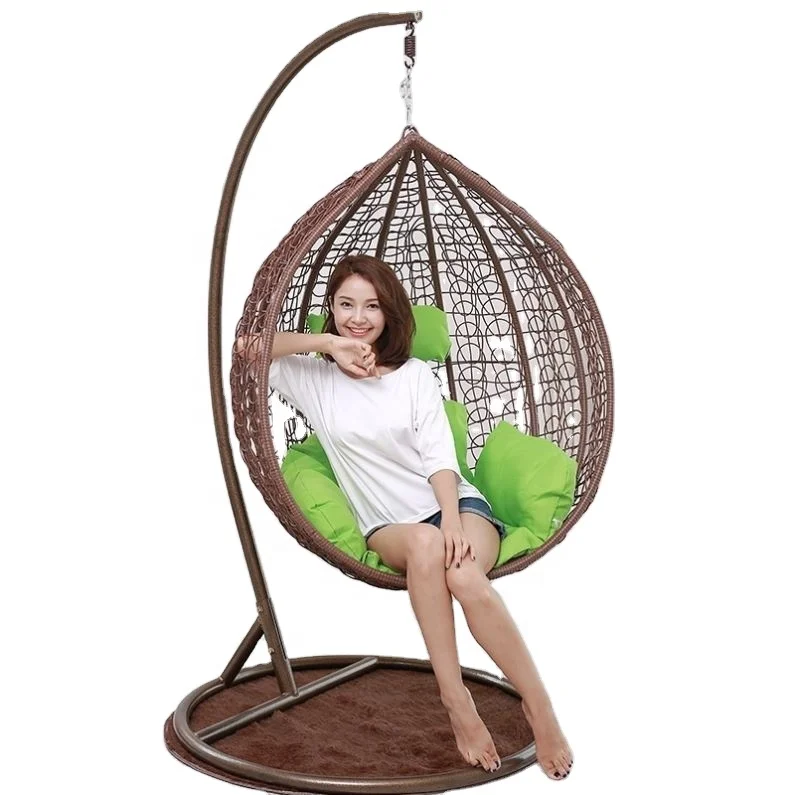 Wholesale Hot Selling Custom Hanging Moderon Outdoor Garden Chairs Swing Balcony Leisure Egg Chair Single Seat Patio Swings