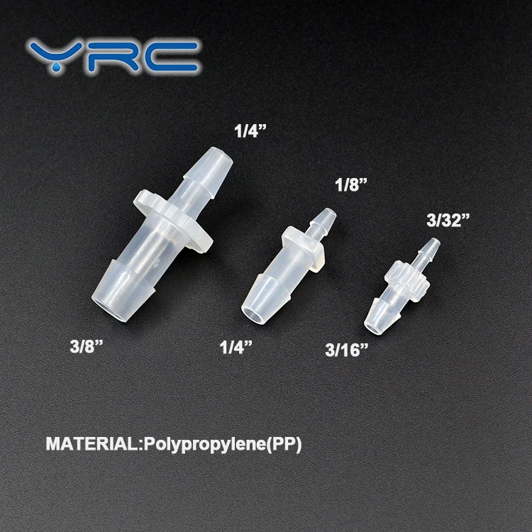 cheap mini plastic pp hose barb straight reducer pipe fitting