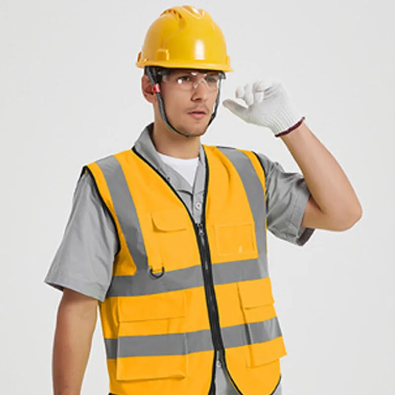 blue High Visibility Custom Reflective Safety Vest for Warning