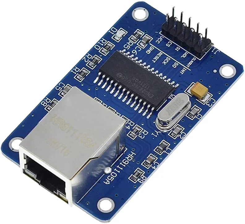 AIsmartlink  ENC28J60-I/SO HR911105A SPI Interface 3.3V for AVR PIC LPC STM32 ENC28J60 LAN Ethernet Network Board Module
