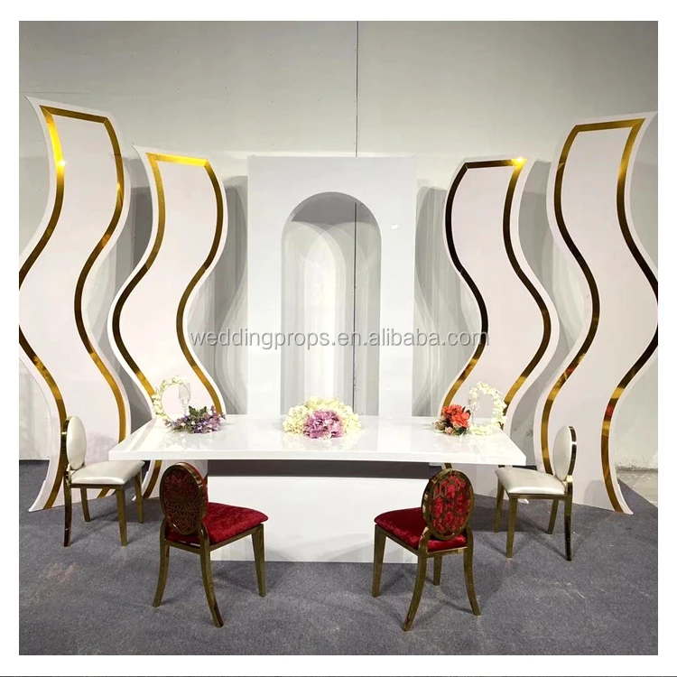 Modern luxury furniture gold stainless steel type round marble cake table