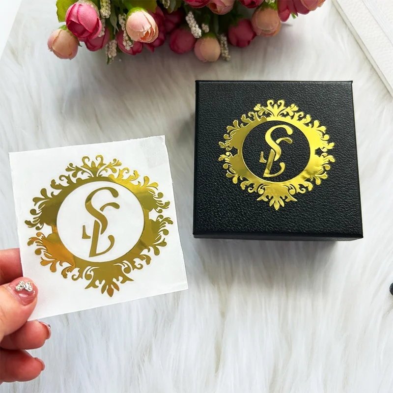 Unique 3D DTF UV Transfer Holographic Stickers Luxury Logo UV DTF Waterproof Transfer UV Sticker Label For Products Packing