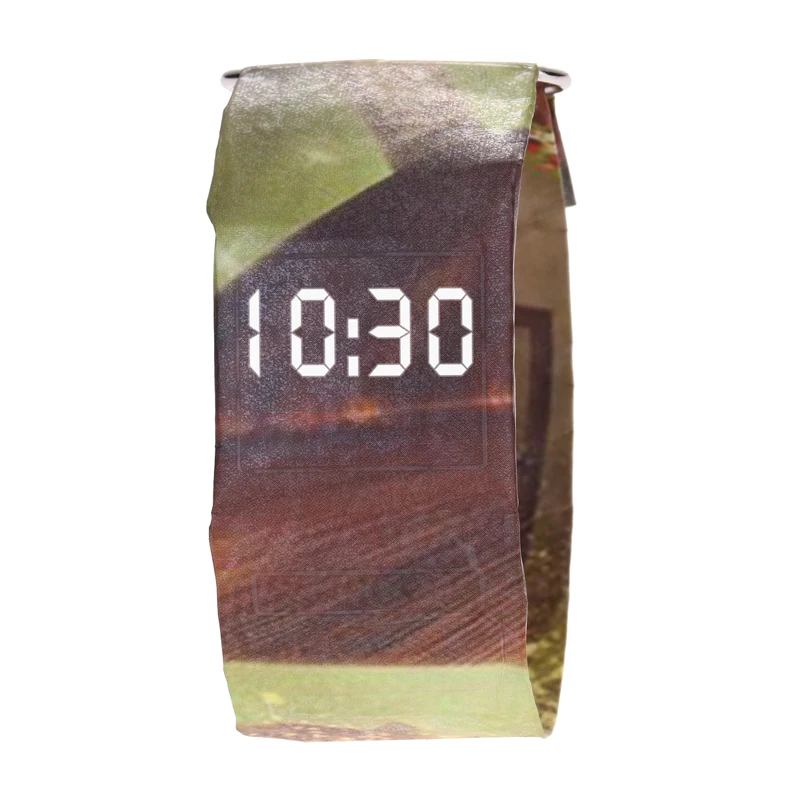 Бумажные часы, водонепроницаемые светодиодные бумажные часы, цветные стильные цифровые часы Tyvek